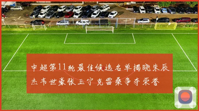 中超第11轮最佳候选名单揭晓朱辰杰韦世豪张玉宁克雷桑争夺荣誉